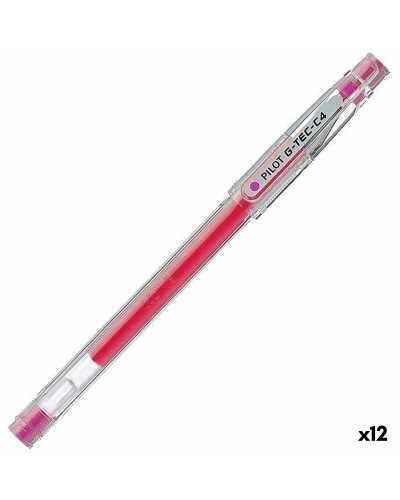 Pilot G-TEC C4 Rosa: Penna Gel 0.2 mm - Set da 12 Scrittura Perfetta
