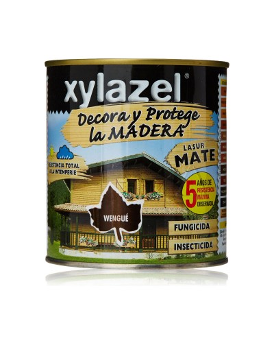Xylazel Plus Decora Mat Wengué Lasur - Lasur de acabado mate para madera, 375 ml
