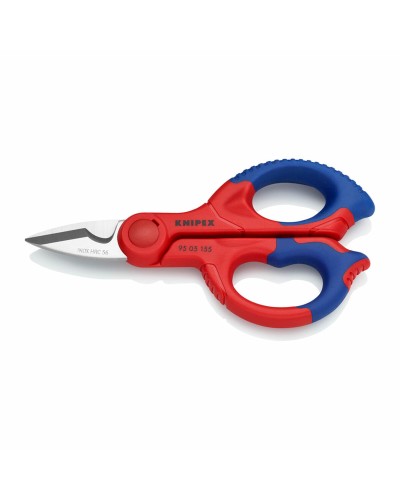 Tijeras de electricista Knipex: 130 mm, acero inoxidable y fibra de vidrio.
