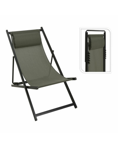Folding Chair Green Headrest | Perfect for Camping, Beach and Garden
