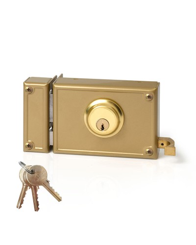 Cerradura Jis 12-12i De Sobreponer | 120 mm | Mano Izquierda | Seguridad Hogar
