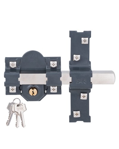 FAC 301-L/80 Security Bolt - Dark Grey Steel - 50 x 80 mm
