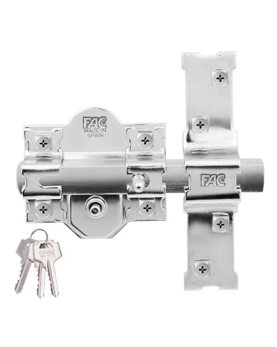 Säkerhetslås Fac 301-r/80 b ickel Stål 80 mm 70 mm