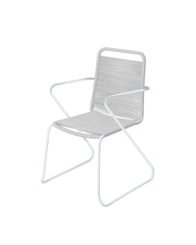 Antea garden chair | Light gray | 57 x 65.5 x 90 cm | Rope
