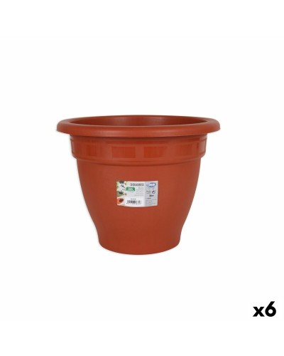 Braune runde Vase Dem Squares 30x30cm - Set mit 6 Deko-Vasen
