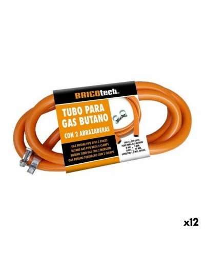 Bricotech Tubo Gas Butano 120cm - Alta Flessibilità e Sicurezza
