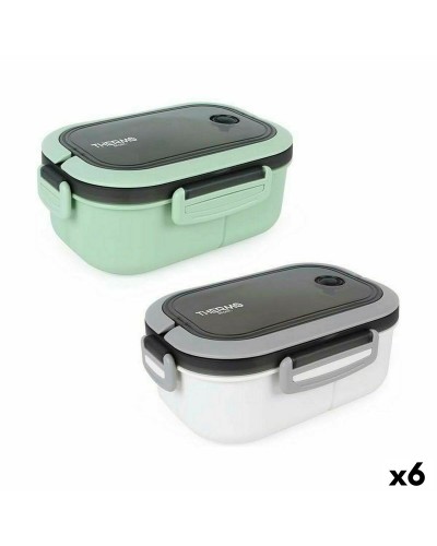 ThermoSport Porta Pranzo Ermetico 6 Scomparti - 21x15x9cm Rettangolare
