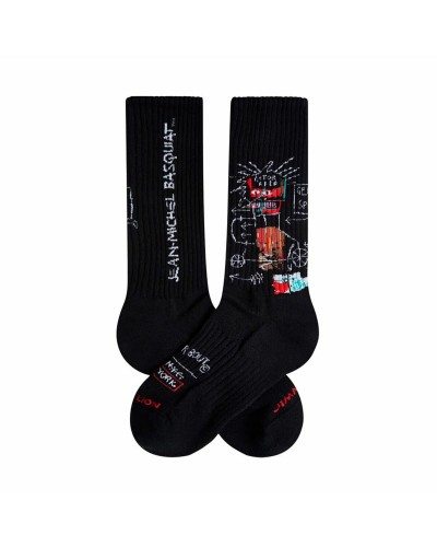 Jimmy Lion Calzini Basquiat Gem Spa Neri 36-40 - Calze Artistiche
