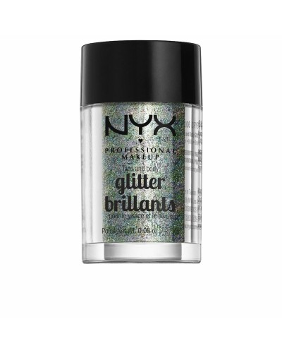 NYX Glitter Brillants Crystal - Glitzerpuder für Augen & Körper Makeup 2,5g
