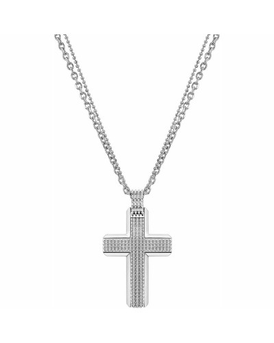 Collar Hombre Police Acero Inoxidable 50cm - Estilo Urbano
