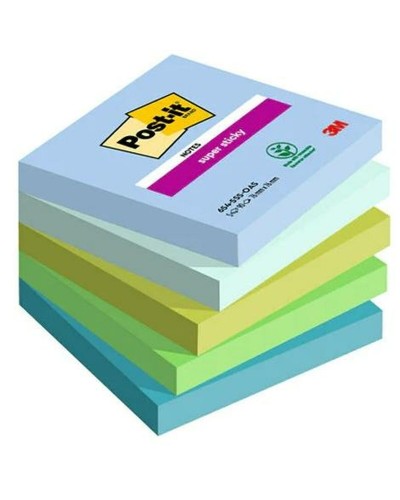 Tarralaput Post-it Super Sticky Monivärinen 5 Kappaletta 76 x 76 mm