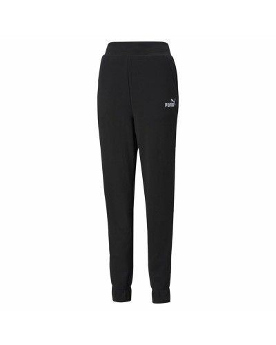 Puma Essentials+ Damen Hose Schwarz Bestickt - Sport & Casual
