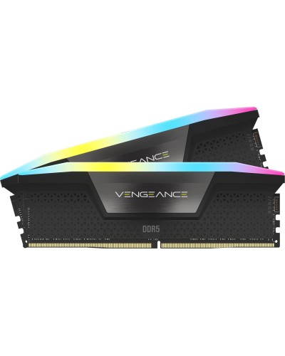 Corsair Vengeance Rgb Ddr5 Ram 16gb (2x8gb) 5200mhz Cl40 Intel Xmp Memoria Per Computer Compatibile Con Icue – Nero (cmh16gx5m2