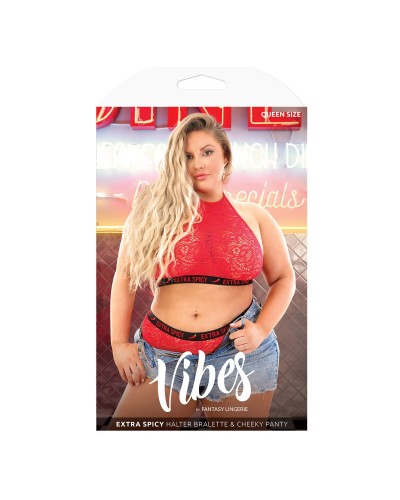 Fantasy Lingerie Rouge Grande Taille - Ensemble de Lingerie Sensuelle
