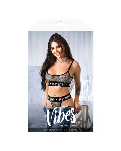 Fantasy Lingerie: Black Lingerie Set (L/XL) - Sexy Underwear
