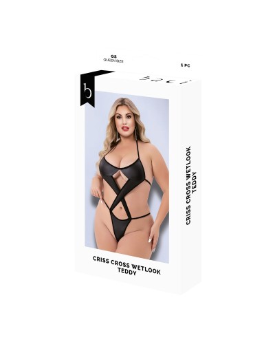 Body Kiss Lingerie Black Queen Size - Sexy and Daring Lingerie
