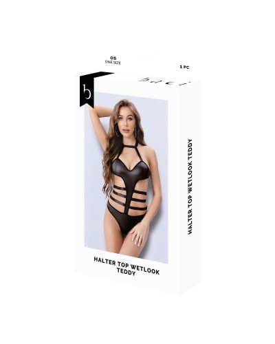 Body Lencería Baci Negro - Talla Única - Ropa Interior Sexy y Sensual
