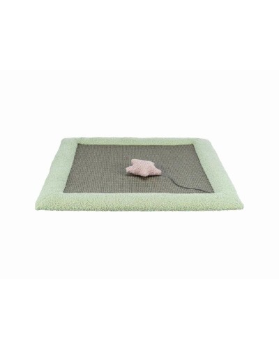 Trixie Rascador para Gatos Gris Menta 47x47 cm - Poste de Sisal y Cueva
