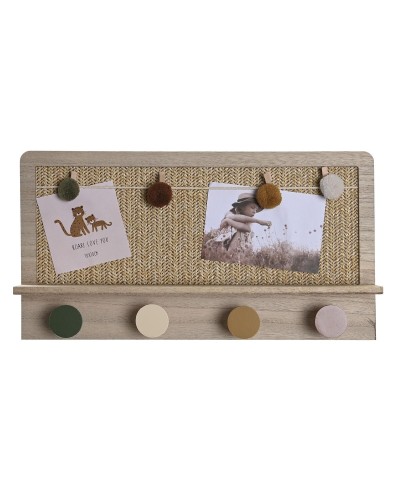 DKD Home Decor Hanger Natural Multicolor Wood MDF 45cm - Home Design
