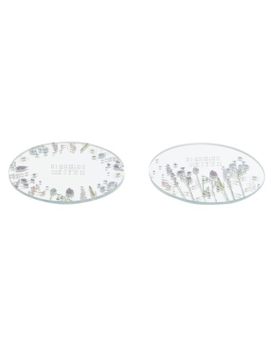 Lantern Crystal DKD Home Decor Multicoloured Butterfly - Set of 2 - 10x10x1 cm
