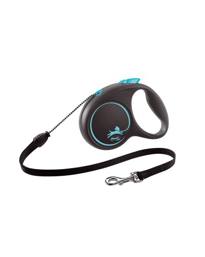 Correa Extensible para Perros Flexi, 5m, Azul, Talla S - Ideal para Paseos
