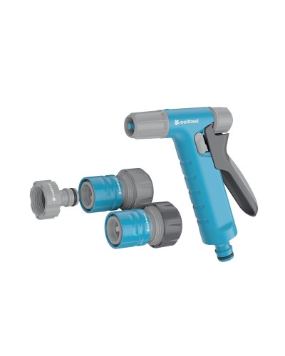 Cellfast Hydron Ideal Watering Gun - Adjustable Jet, Light Blue
