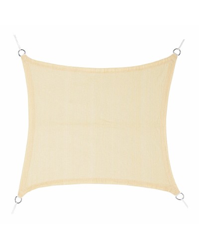 Faura Sonnensegel Quadratisch 3.6x3.6m Beige - Sonnenschutz Garten
