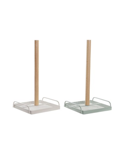 DKD Home Decor Küchenrollenhalter - Beige Mint Kiefer - 16x15x29.5cm - 2er Set
