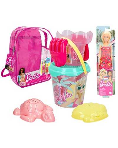 Barbie Set Mare 8 Pezzi - Giochi Spiaggia Ø 18 cm - Divertimento Estivo
