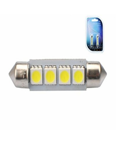 Bombilla LED M-Tech C5W 12V LB311W - Luz Blanca para Matrícula e Interior de Coche
