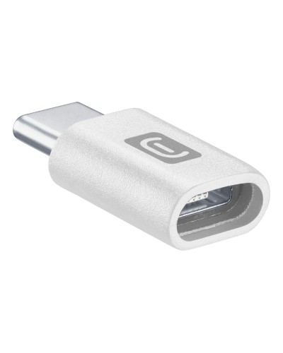 Cellular Line Adattatore Da Micro Usb A UsB-C Converte La Porta Micro Usb In UsB-C Bianco