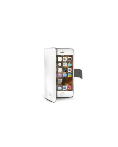 Celly White Pu Wallet Case Iphone 5 5s