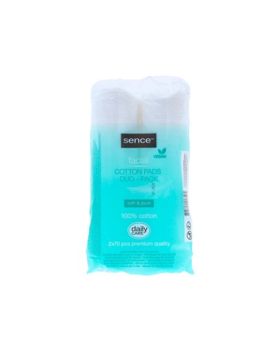 Sence - Cotton Makeup Remover Pads 140 Units - Soft and Durable
