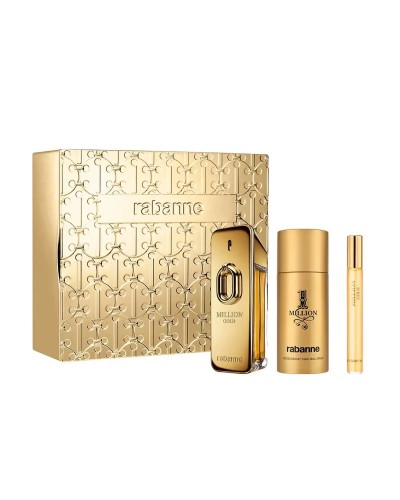 Set mit Herrenparfüm Paco Rabanne Million Gold EDP