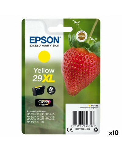 Epson Nº 29 XL Jaune (10pc) - Cartouche d'encre Originale - XP 235 332 432

