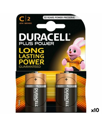 Duracell Plus Power L2 LR14 1.5V - Pilas Alcalinas C Linterna (10 unidades)
