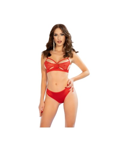 Chilirose Conjunto de Lencería Rojo Talla M - Encaje y Sensualidad
