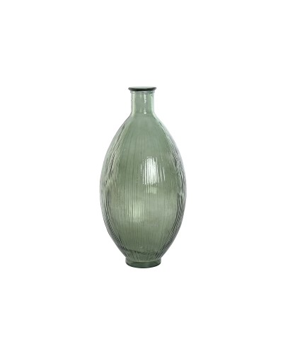 Home ESPRIT Vase Green Recycled Glass 30x30x59cm - Eco-Friendly Design
