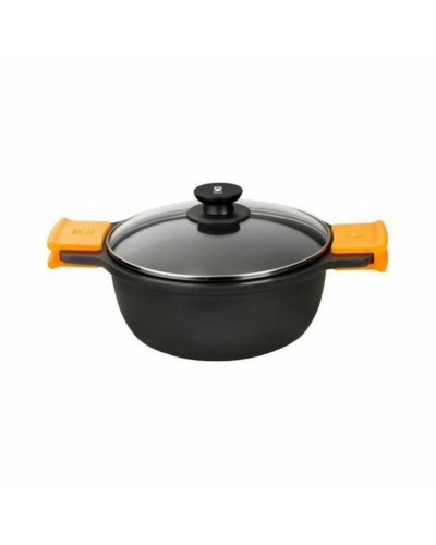 BRA Casserole 20 cm Aluminium Forgé Antiadhésif - Noir, Induction
