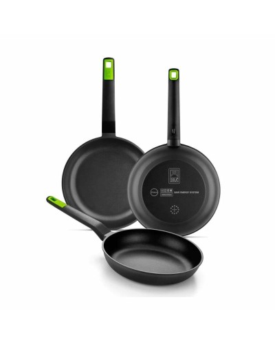 BRA Gastro: Set de 3 Sartenes Profesionales Acero Inoxidable Inducción
