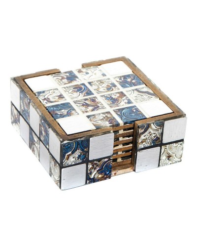 Lasinaluset DKD Home Decor Hartsi Puu MDF (6 pcs)