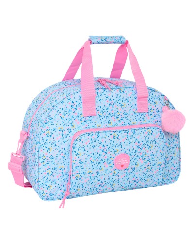Vicky Martín Berrocal Paraíso Gym Bag Pink Light Blue 48cm
