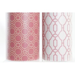 Porte-parapluie Orange et Blanc DKD Home Decor, en Toile et Bois, 23 x 23 x 54,5 cm
