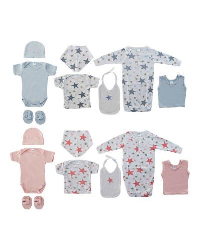 Baby-kit DKD Home Decor 0-6 månader Bomull (2 pcs)