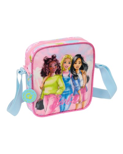 Borsa Tracolla Barbie Painterly Rosa Blu: 16x18x4cm - Idea Regalo
