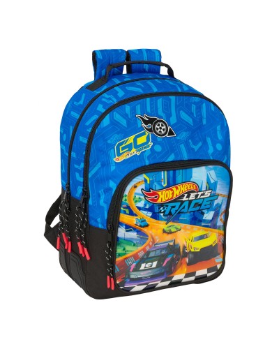 Koululaukku Hot Wheels Let's race Sininen Musta 32 x 42 x 15 cm