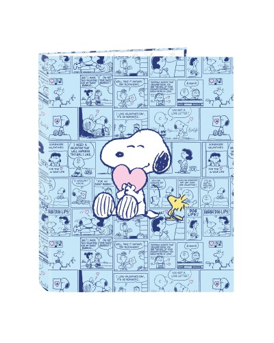 Ringbuch Snoopy Love Blau A4 26.5 x 33 x 4 cm