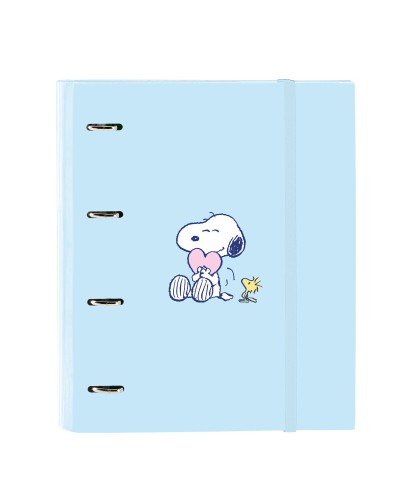 Ring binder Snoopy Love Blue 27 x 32 x 3.5 cm