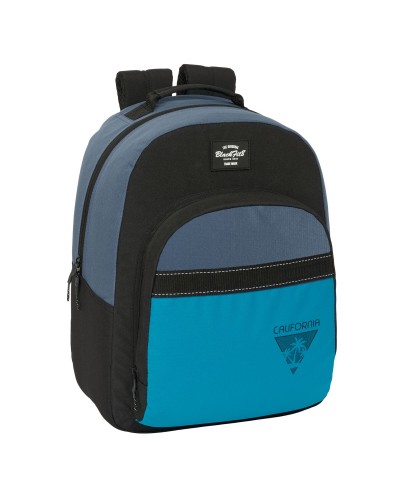 Skolryggsäck BlackFit8 California Blå Svart 32 x 42 x 15 cm