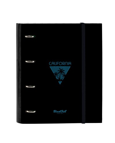 BlackFit8 California Ring Binder Blue/Black 27x32 cm - School/Office
